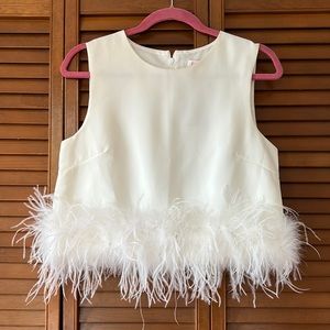 White Feather Top